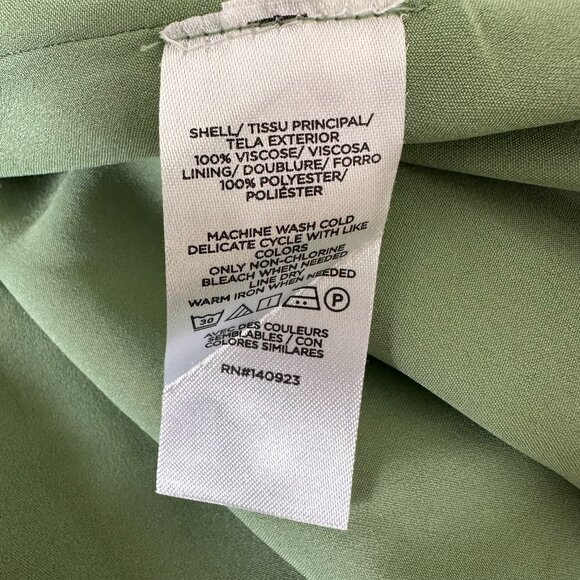 Loft Tiled Vine Godet Mini Dress Size L Green Floral Fit Flare Cottage - Picture 14 of 16